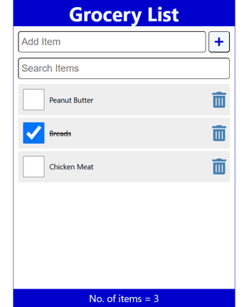 Grocery List